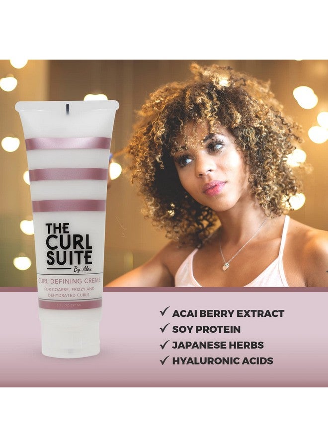 The Curl Suite Curl Defining Creme Curly Hair Products For Women & Men Perfect Frizz Control Curl Creme For Wavy Hair Hydrating Formula For Coarse Frizzy Limp Curls 8 Oz. - Image 3