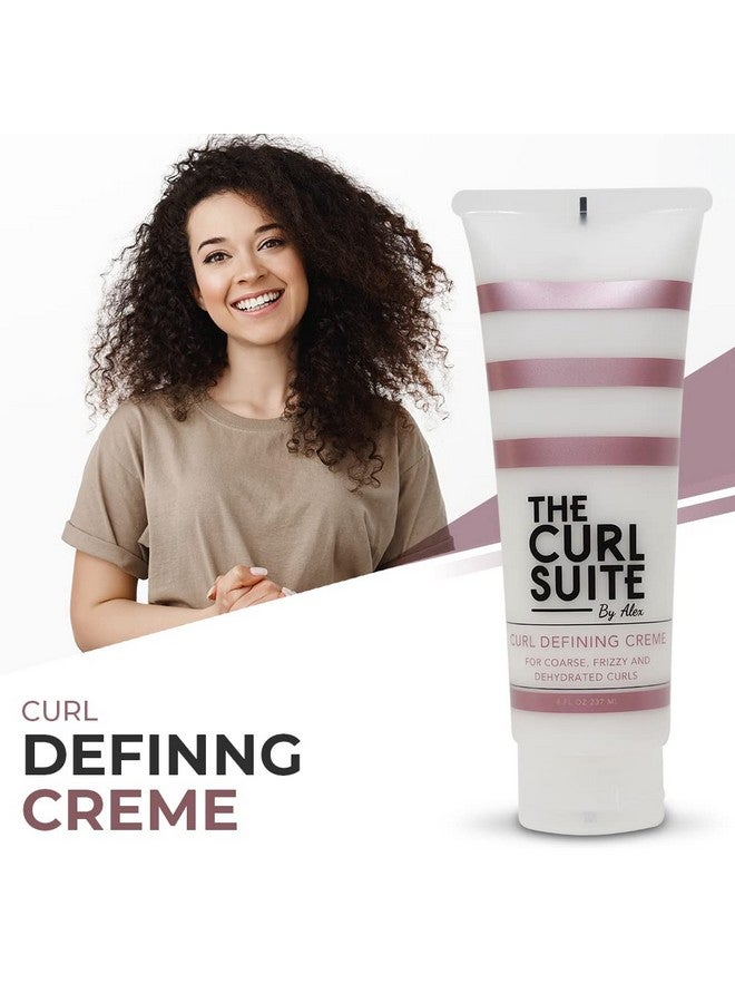 The Curl Suite Curl Defining Creme Curly Hair Products For Women & Men Perfect Frizz Control Curl Creme For Wavy Hair Hydrating Formula For Coarse Frizzy Limp Curls 8 Oz. - Image 4