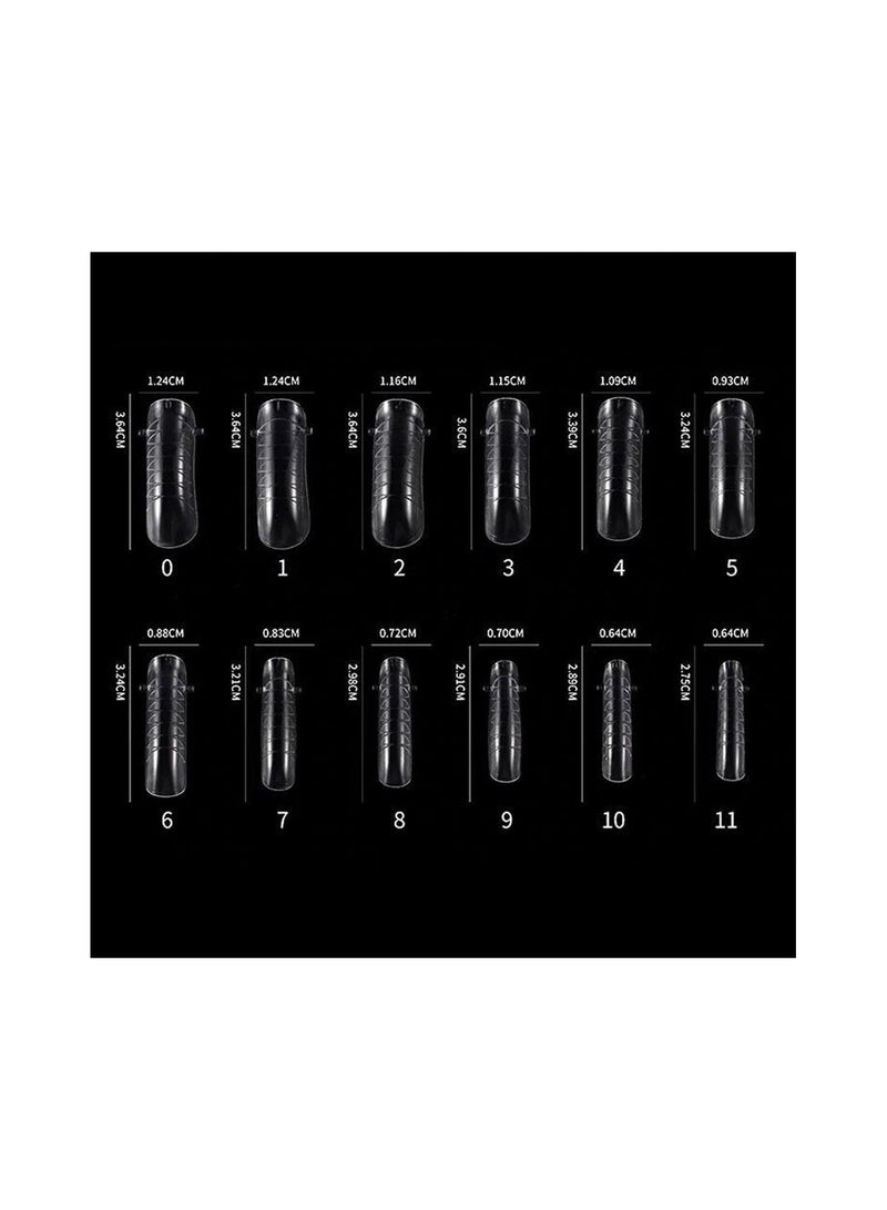 brunson أشكال أظافر مزدوجة لجيل البولي إكستينشن، نصائح مزيفة مسبقة الشكل مع مقياس 120 قطعة، أداة مانيكير لتمديد الأظافر، قوالب نصائح الأظافر، أظافر أكريليك، أظافر مزيفة، أداة مانيكير - Image 3