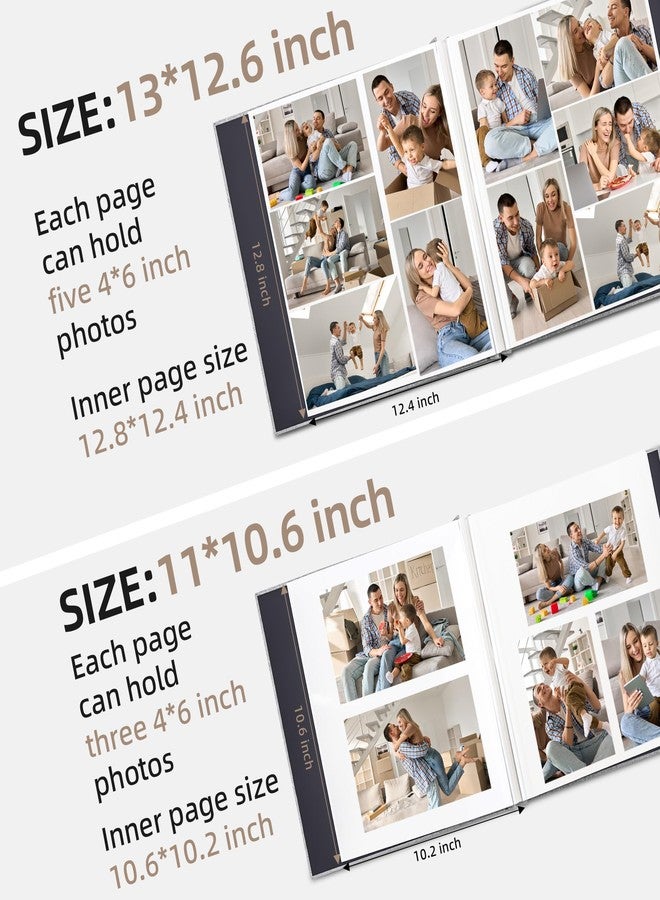 Vienrose Large Photo Album Self Adhesive for 4x6 5x7 8x10 Pictures Scrapbook Album DIY Scrap Book 40 Sticky Pages with A Metallic Pen Beige - Image 3