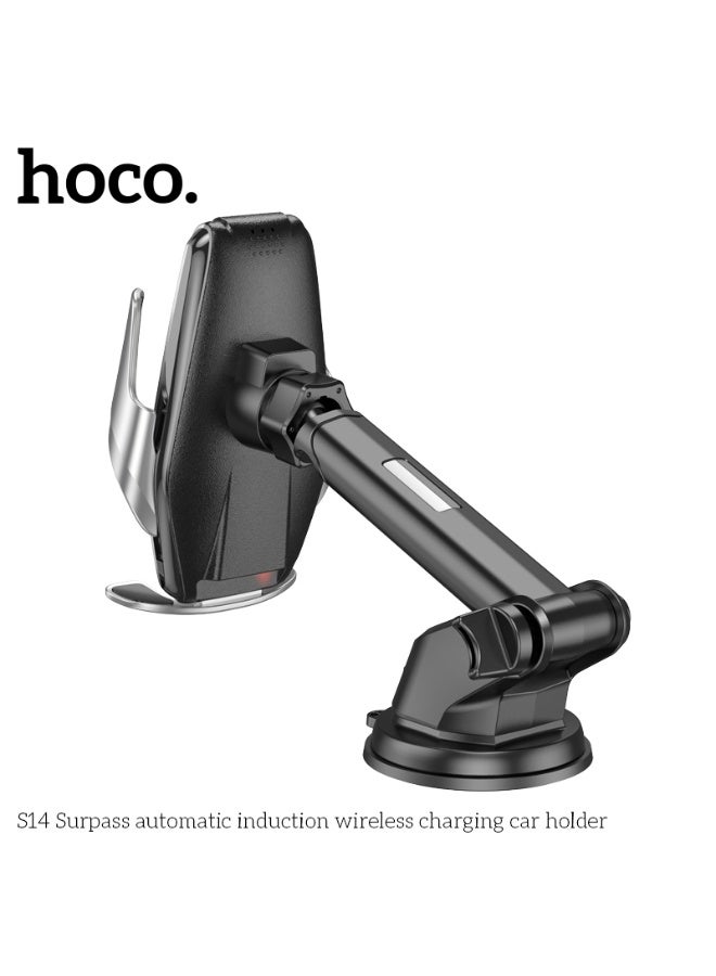 hoco. "S14 Surpass automatic  induction wireless charging car holder"  - Image 4