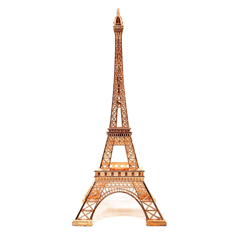 allgala allgala 19 Inch 48CM Eiffel Tower Statue Decor Alloy Metal-Rose Gold (EF19-86196)  - Image 1