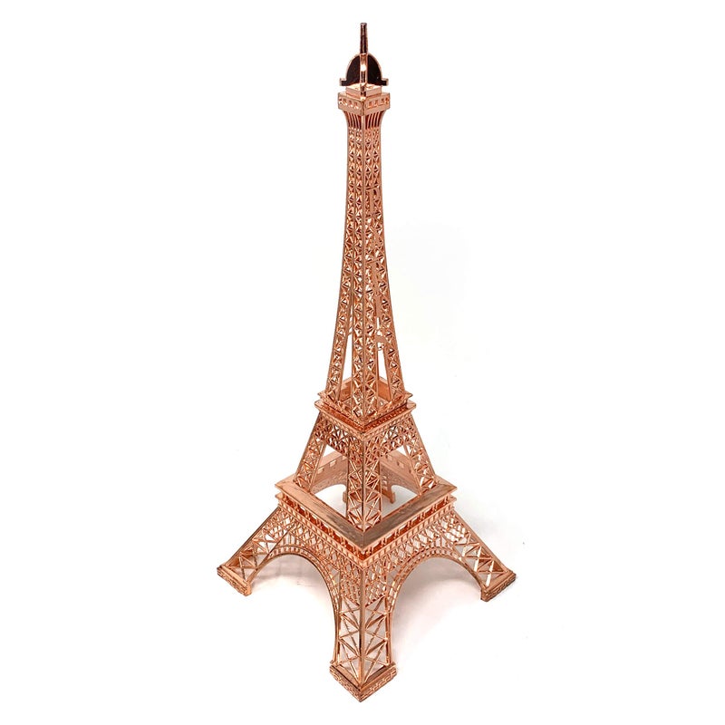 allgala allgala 19 Inch 48CM Eiffel Tower Statue Decor Alloy Metal-Rose Gold (EF19-86196)  - Image 2