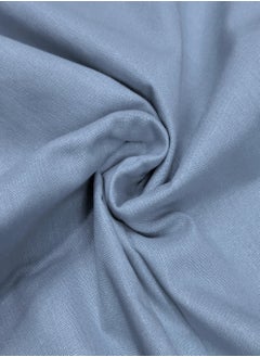 Raymond Raymond Home King Flat Sheet Bedsheet 180 Thread Count Luxurious Mercerized 100% Long Staple Cotton Bedding Solid Pre Shrunk Percale Finish Bed Linen with 2 Pillow Case - Slate (274 * 274 CM)  - Image 4