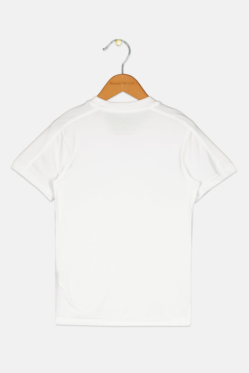 Reebok Toddlers Boy Brand Logo Short Sleeve Training T-Shirt, White - Image 3