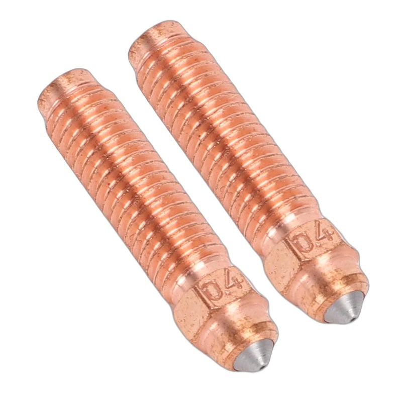 YDuupxe 2Pcs 3D Printer Nozzle 0.4mm Hotend Red Copper Hardened Steel Extruder Nozzle Replacement Hot End Print Head - Image 1