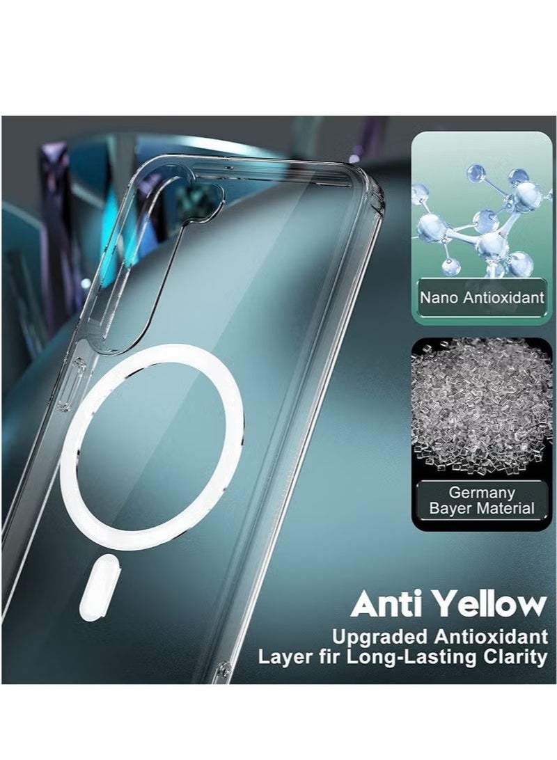 LEDIN Magnetic Clear Case for Samsung Galaxy S23 Compatible with MagSafe, Military-Grade Protection, Phone Bumper - Image 5