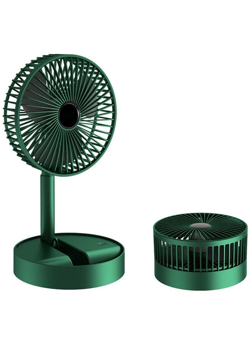 DubaiGallery USB Desk Fan Mini Folding Floor Fan Portable Desktop Quiet Standing Fan Stable and Non-slip for Outdoor Travel Home Office - Image 1
