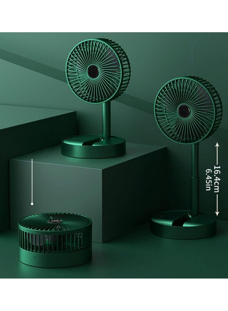 DubaiGallery USB Desk Fan Mini Folding Floor Fan Portable Desktop Quiet Standing Fan Stable and Non-slip for Outdoor Travel Home Office - Image 4
