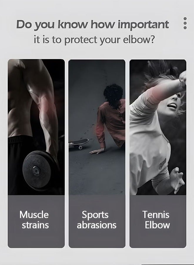 HY Tennis Elbow Braces for Tendonitis and Tennis Elbow,Golfers Elbow Forearm Brace Straps and Compression Pad,Wraps Tennis Elbow Support Band Relief,Counterforce Brace for Forearm Support - Image 3