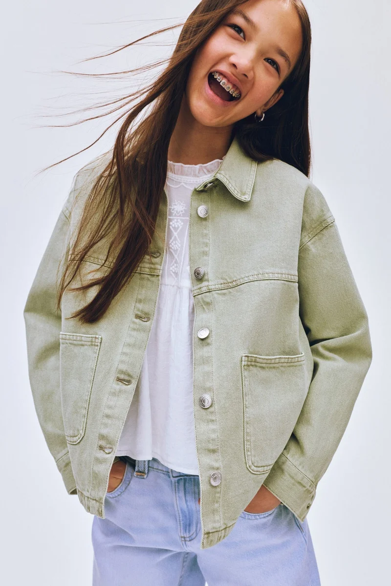 اتش اند ام جاكيت خفيف من تويل القطن