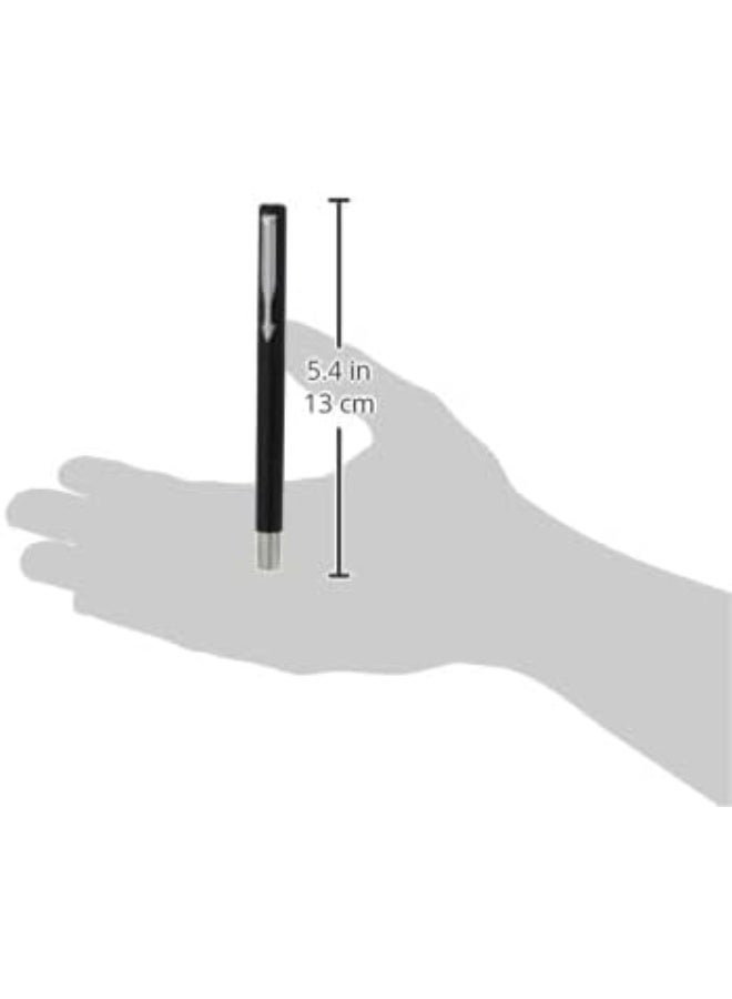 باركر قلم حبر باركر فيكتور القياسي (جسم أسود) مع خرطوشة واحدة مجانية - Image 2