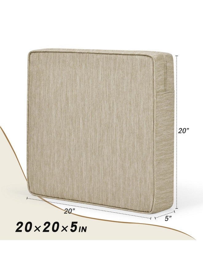 baibu Dual-Layer Gel Memory Foam Recliner Cushions for Elderly, 20x20x5 Inch Thick Chair Cushion Suitable for Couches, Armchair, Wheelchair for Easy to Stand Up & Reduce Hip & Lumbar Pain, Beige - Image 3