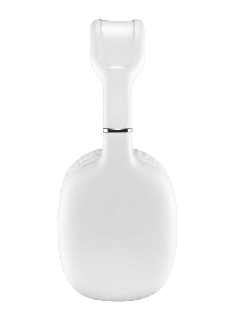 Denx DENX DX649 Wireless and Wired Dual Working Modes Headphones, Foldable, HD Stereo, Over Ear Comfort, Gaming Headset Headphones, with External Microphone and Support SD Card (White)  - Image 4