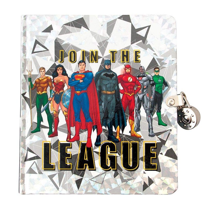Playhouse DC Comics Join The Justice League Lock Key Lined Page Diary for Kids - Image 2