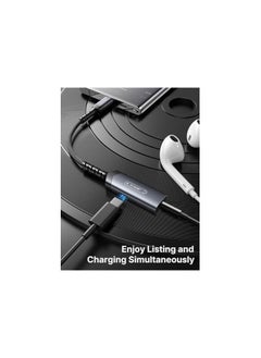 JSAUX USB C to 3.5mm Headphone and Charger Adapter, 2-in-1 AUX Mic Jack with PD 60W Fast Charging, USB C to Aux Adapter for Earphones iPhone 15/Pro/Plus/Pro Max, iPad, Samsung S24/S24+/S23/S22-  - Image 2