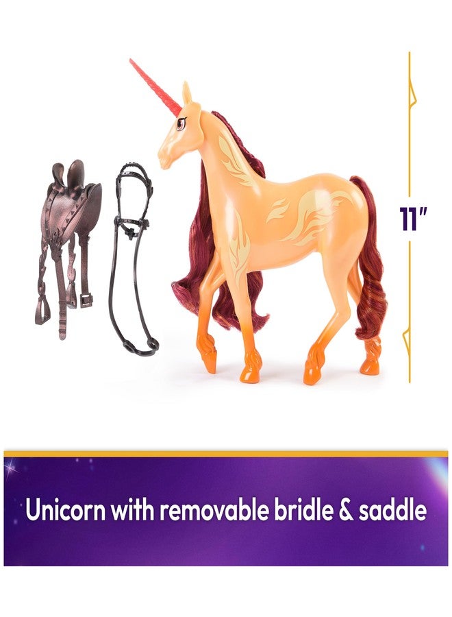 Unicorn Academy أكاديمية يونيكورن، سيندر مع ملحقين للركوب، 11 بوصة، متوافقة مع دمى فالنتينا وألعاب يونيكورن للبنات من عمر 4 سنوات فما فوق - Image 2