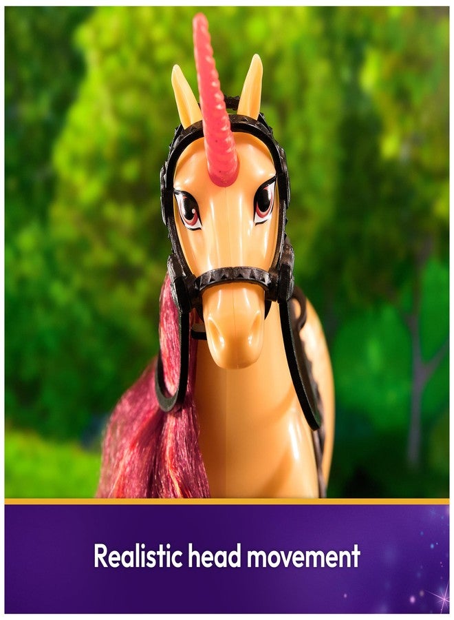 Unicorn Academy أكاديمية يونيكورن، سيندر مع ملحقين للركوب، 11 بوصة، متوافقة مع دمى فالنتينا وألعاب يونيكورن للبنات من عمر 4 سنوات فما فوق - Image 4