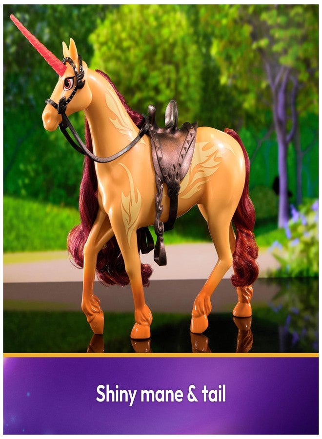 Unicorn Academy أكاديمية يونيكورن، سيندر مع ملحقين للركوب، 11 بوصة، متوافقة مع دمى فالنتينا وألعاب يونيكورن للبنات من عمر 4 سنوات فما فوق - Image 3