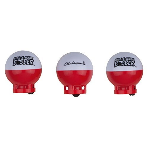 Shakespeare Hide-A-Hook Bobber, 3-Pack, Weighted Fishing Bobbers for Kids, Easy Long-Distance Casting, Weedless Design Prevents Snags, Pre-Rigged for Easy Fishing - Image 2