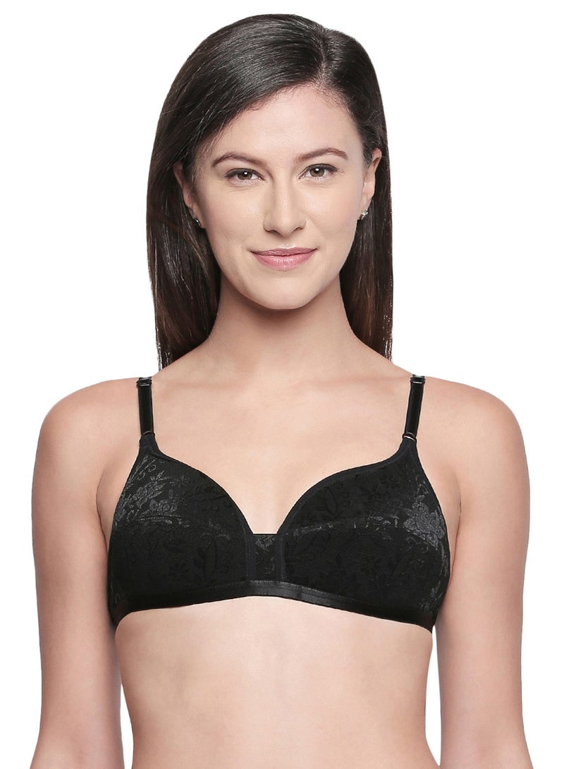 Bodycare Ladies Jacquard Mesh Padded Bra - Comfortable & Stylish Daily Wear - Image 1