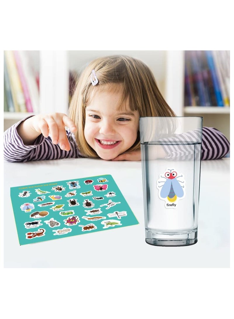 general Reusable Activity Sticker Learning Toys for Kids, Early Education Book Puzzle (Insect) - Image 5
