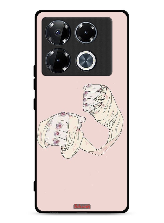 Tolwak Infinix Note 40 Pro Plus 5G Protective Case Cover Fighter Art - Image 1