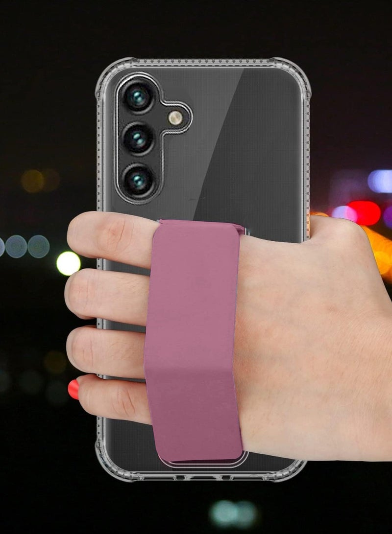 دبليو تيك غطاء وسادة هوائي من سامسونج جالكسي A16 4G 2024 TPU - شفاف / وردي - Image 2