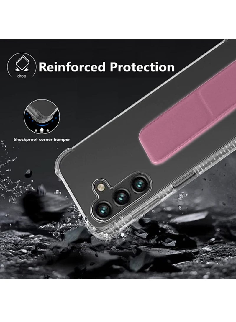 دبليو تيك غطاء وسادة هوائي من سامسونج جالكسي A16 4G 2024 TPU - شفاف / وردي - Image 4