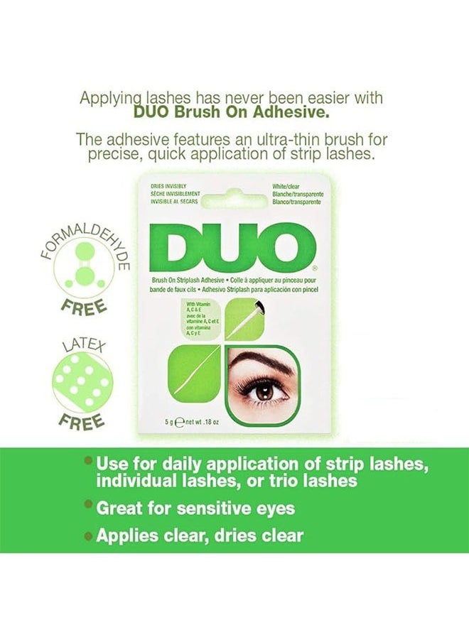 Duo - False Eyelash Glue 5g Clear, No Adhesive Marks, Stick Firmly, Grafting Eyelash Glue, Non Irritating, Fast Drying, Easy to Use, Safe for Sensitive Eyes and Skin, Adhesive - Image 1