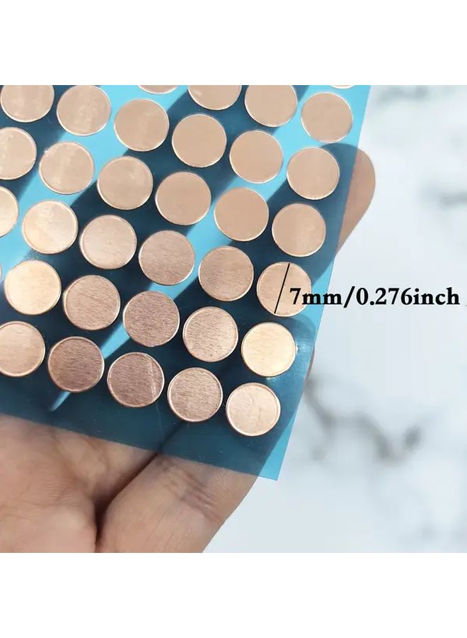 100pcs 7mm Double Sided Conductive Copper Foil Tape Dots For EMI Shielding Anti Static - Image 3
