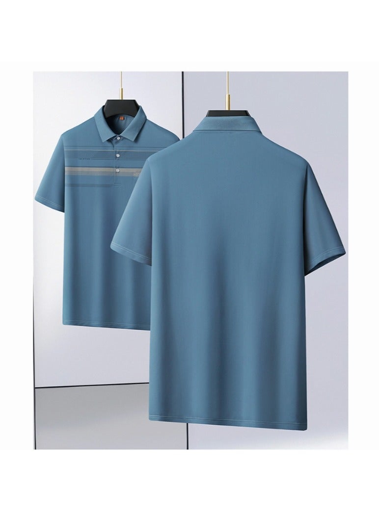 KUYING Business Casual Short Sleeved POLO T-shirt  - Image 3