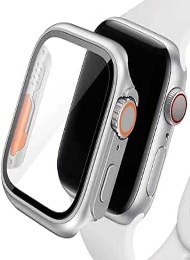 Next Next store Replacement Case Compatible with Apple Watch Series 8/7/6/5/4/3/2/1SE, Replacement Case to Ultra (45mm), PC (Silver)