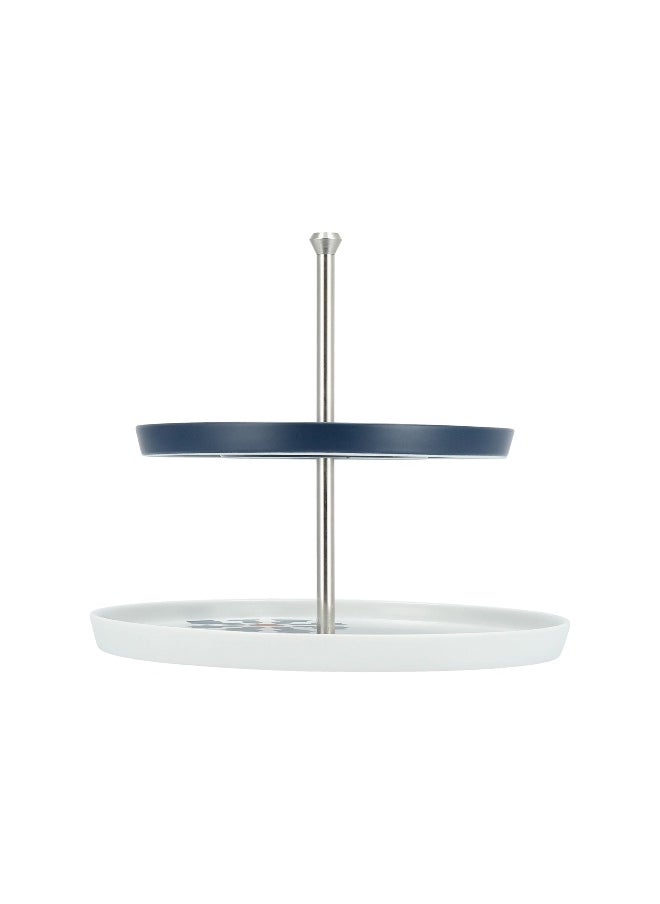 La Mesa Oumq   Stainless Steel 2 Tier Serving Stand  - Image 1