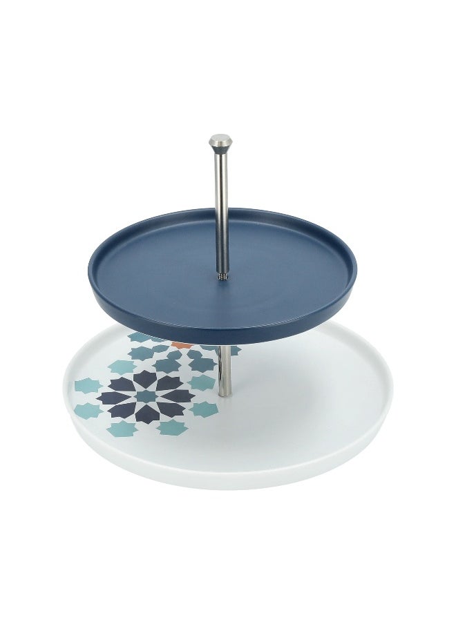 La Mesa Oumq   Stainless Steel 2 Tier Serving Stand  - Image 3