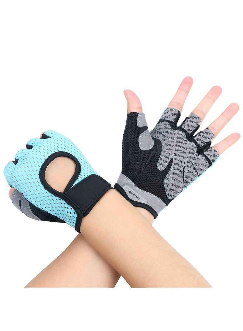 Gym Glove Breathable Training Gloves with Microfiber Fabric No-Slip Silicone Padded Palm Protection and Extra Grip Fitness Gloves for Men  Women Weight Lifting Cross Fit Cycling