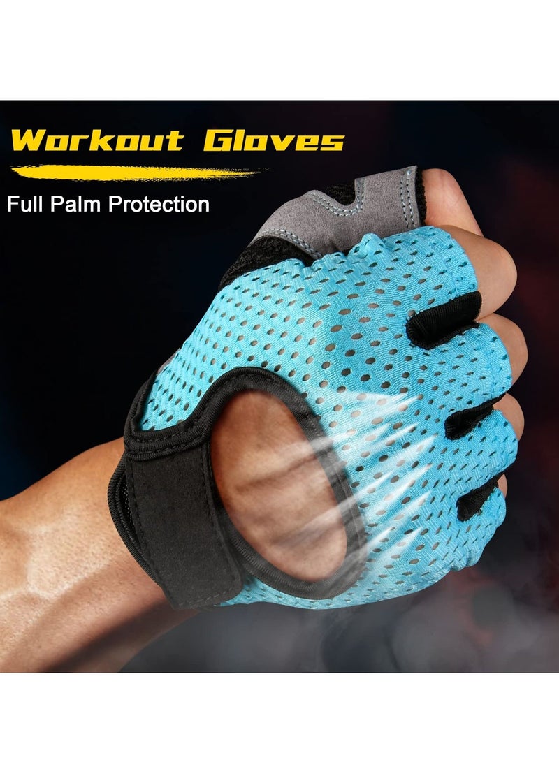Gym Glove Breathable Training Gloves with Microfiber Fabric No-Slip Silicone Padded Palm Protection and Extra Grip Fitness Gloves for Men  Women Weight Lifting Cross Fit Cycling
