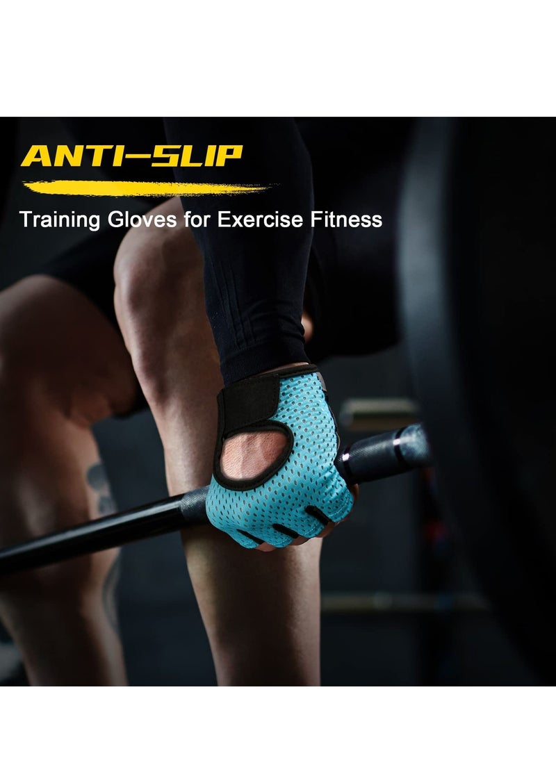 Gym Glove Breathable Training Gloves with Microfiber Fabric No-Slip Silicone Padded Palm Protection and Extra Grip Fitness Gloves for Men  Women Weight Lifting Cross Fit Cycling