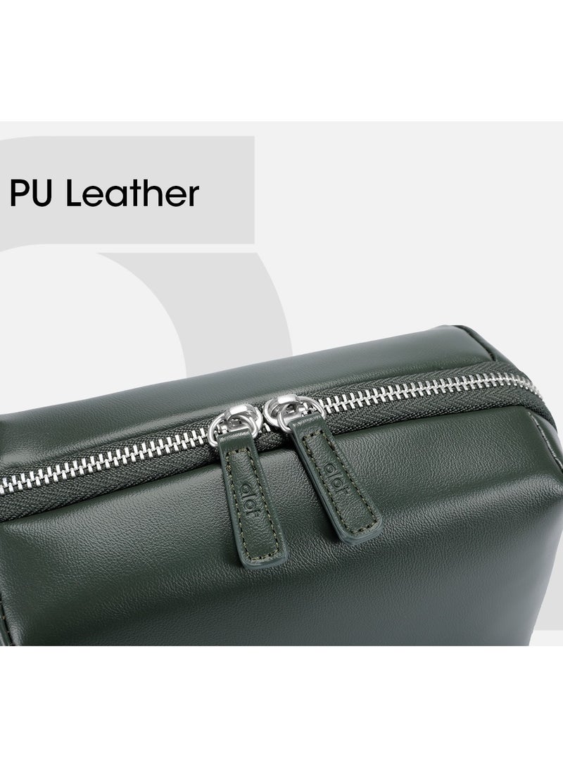 ALOT PU Leather Handbag - Elegant Quilted Purse with 1-Liter Capacity and Multiple Pockets - Durable Bag for Daily Use - Image 3
