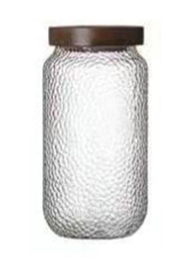 NKX Glass Food Storage Acacia Wooden Jar  - Image 1