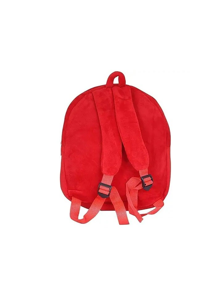 UKR - UKR Soft Plush Kids Backpack – Cute Cartoon Design with Shoulder Straps, Fluffy Travel Bag for Boys & Girls, Ideal School & Travel Bag for Babies (Marshall) - Image 1