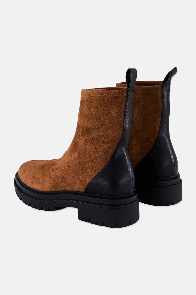 Michael Kors Women Medium  Comet Lug Slip On Ankle Boots, Brown  - Image 2