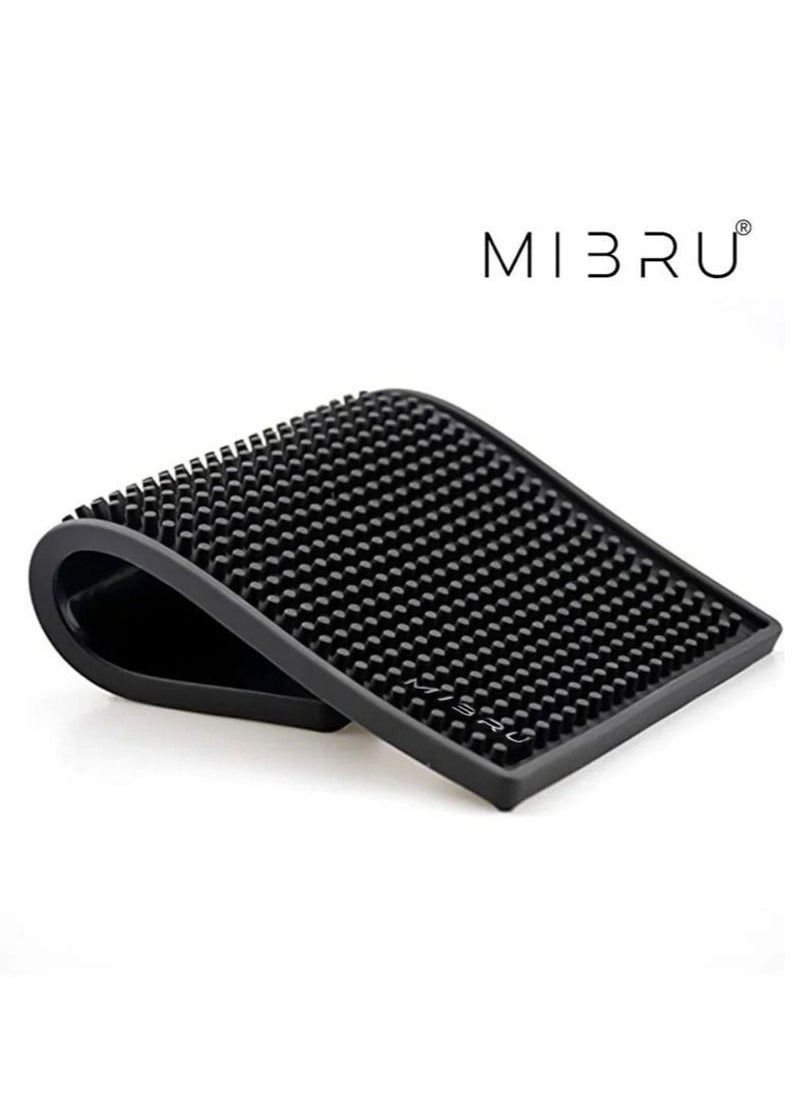 Dish Drying Silicone Coffee Rubber Bar Service Spill Mat Black 20 x 40cm