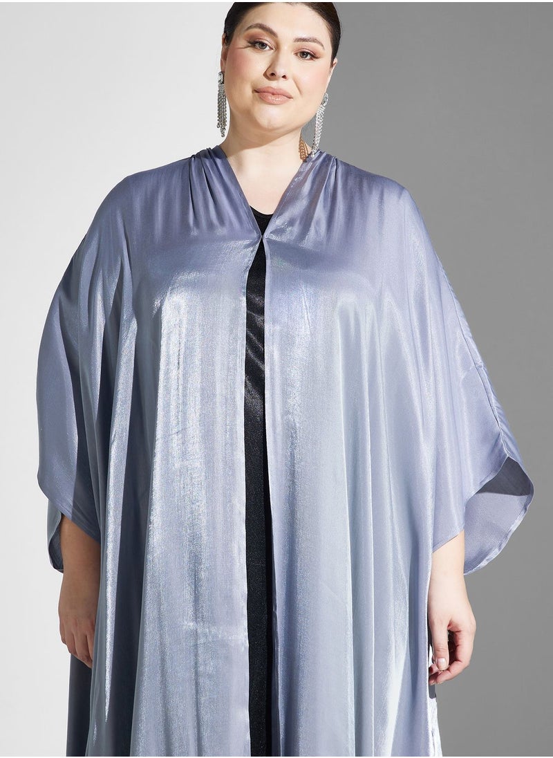 Plus size shimmer open front abaya with sheila - pzsku/Z4096523457719B56AFDFZ/45/_/1712261916/e8cbd185-d96a-40f4-bd2e-d0128cf04938