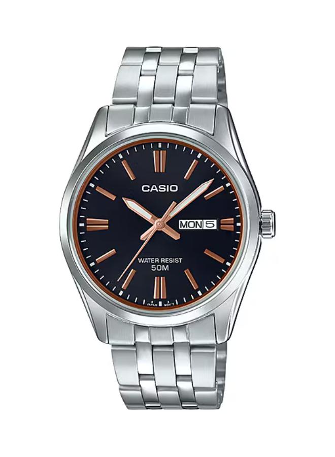 CASIO Men's Stainless Steel Analog Watch MTP-1335D-1A2VDF - 38 mm