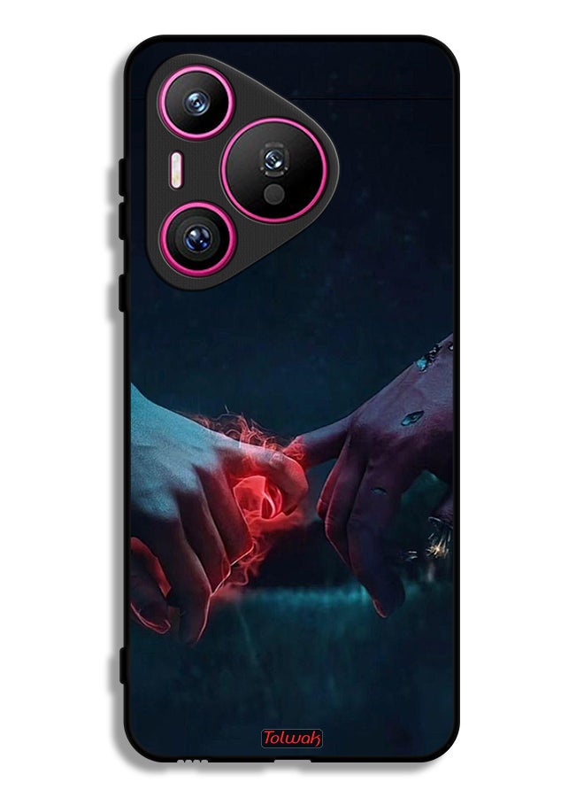 Tolwak Huawei Pura 70 Protective Case Cover Burning Hands - Image 1