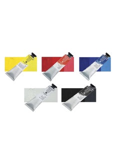 SENNELIER Sennelier Rive Gauche Artist Oil Color 40 ml (Cadmium Yellow Light, Vermilion, Cobalt Blue, Titanium White and Ivory Black) 