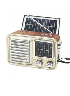 micro speed Solar Wireless BT Audio Radio FM - AM  Bluetooth Audio TF Card USB Flash disk Aux playback ,Rechargeable Radio, Radio AM FM Transistor with Best Sound, Solar/Battery Operated Radio, Support TF Card/USB Playing 