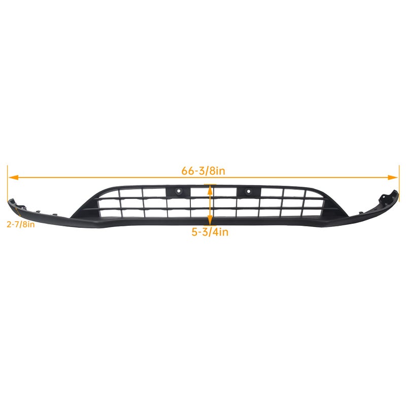 ECOTRIC Front Bumper Valance Lower Grill Compatible with 2015-2018 Ford Focus F1EZ17626A Lower Lip Chin Grill Grille Spoiler Panel - Image 2