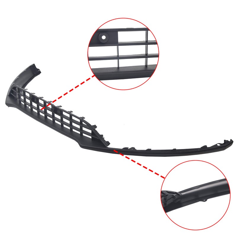 ECOTRIC Front Bumper Valance Lower Grill Compatible with 2015-2018 Ford Focus F1EZ17626A Lower Lip Chin Grill Grille Spoiler Panel - Image 3